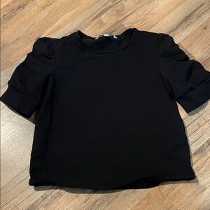 Walter Baker Black Short Sleeve Top